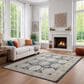 ROW by Oriental Weavers Cavett CAV07 Blue and Gold 5"3" x 7"6" Area Rug, , large