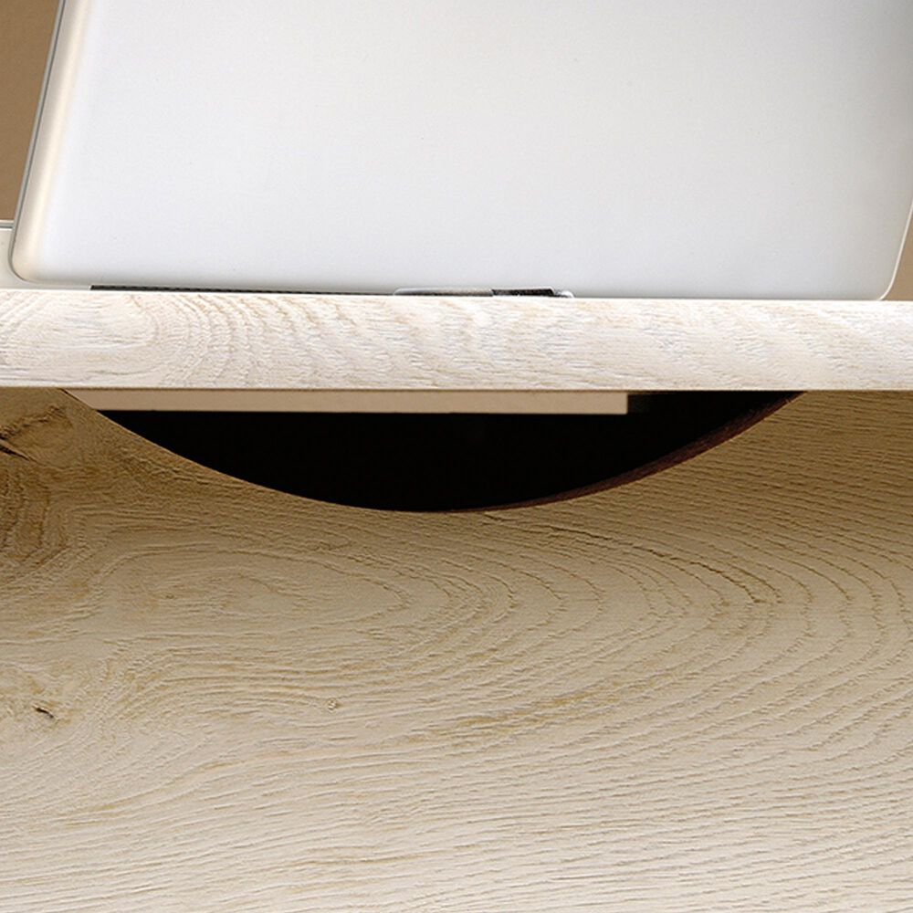 Sauder Edge Water Double-Pedestal Executive Desk in Chalked Chestnut, , large