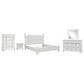 Ashley Rowlenstown 5-Piece King Poster Bedroom Set in Antique White, , large