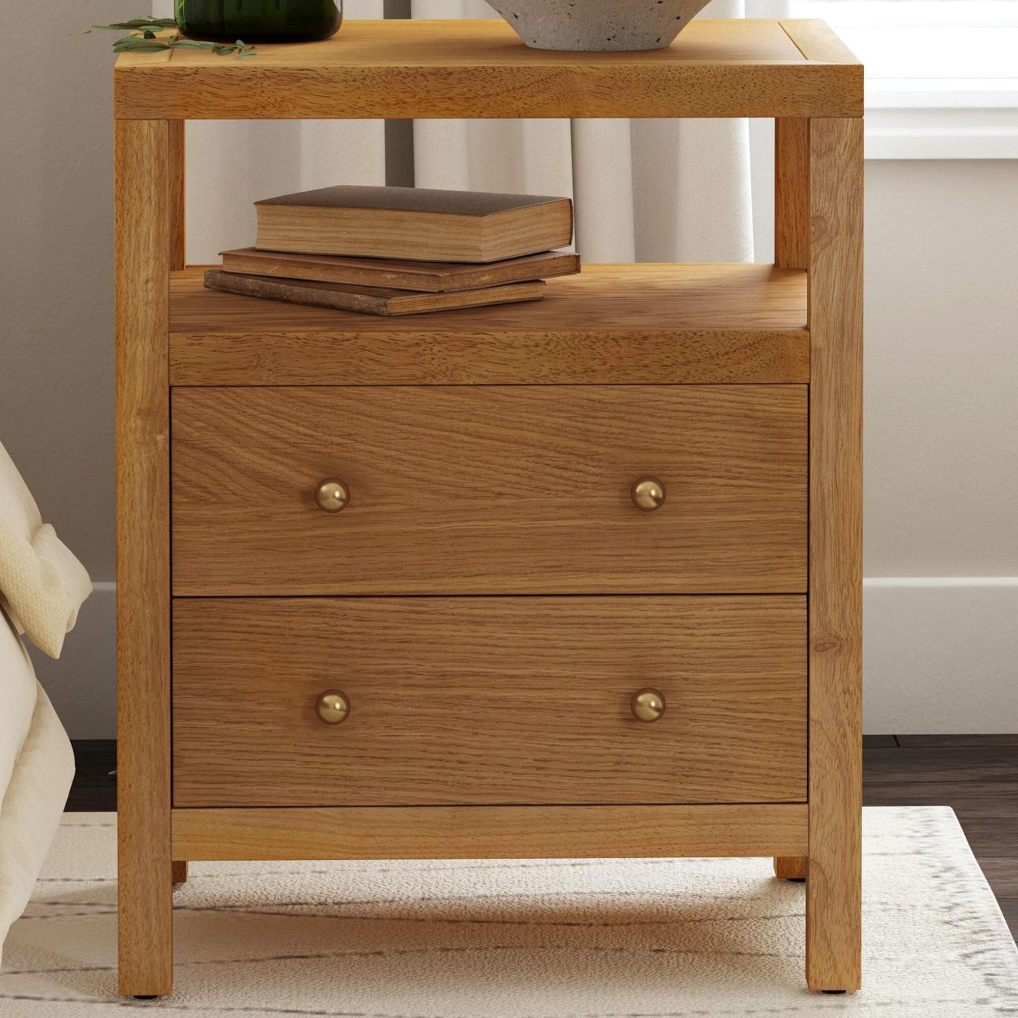 Butler Specialty Company Nora 2 Drawer Nightstand with Open Shelf