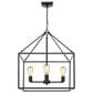 Golden Lighting Wesson 4-Light Chandelier in Black, , large