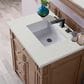 James Martin Vanities Bristol 30" Single Bathroom Vanity in Whitewashed Walnut with 3 cm Lime Delight Quartz Top and Rectangular Sink, , large
