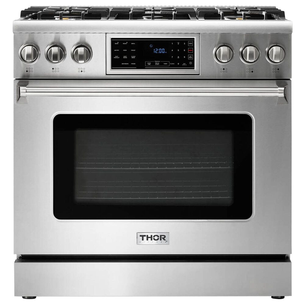 Thor Kitchen THOR 6.0 cu. Ft. Freestanding LP Gas Range with True Convection and Self Cleaning - Stainless Steel, , large