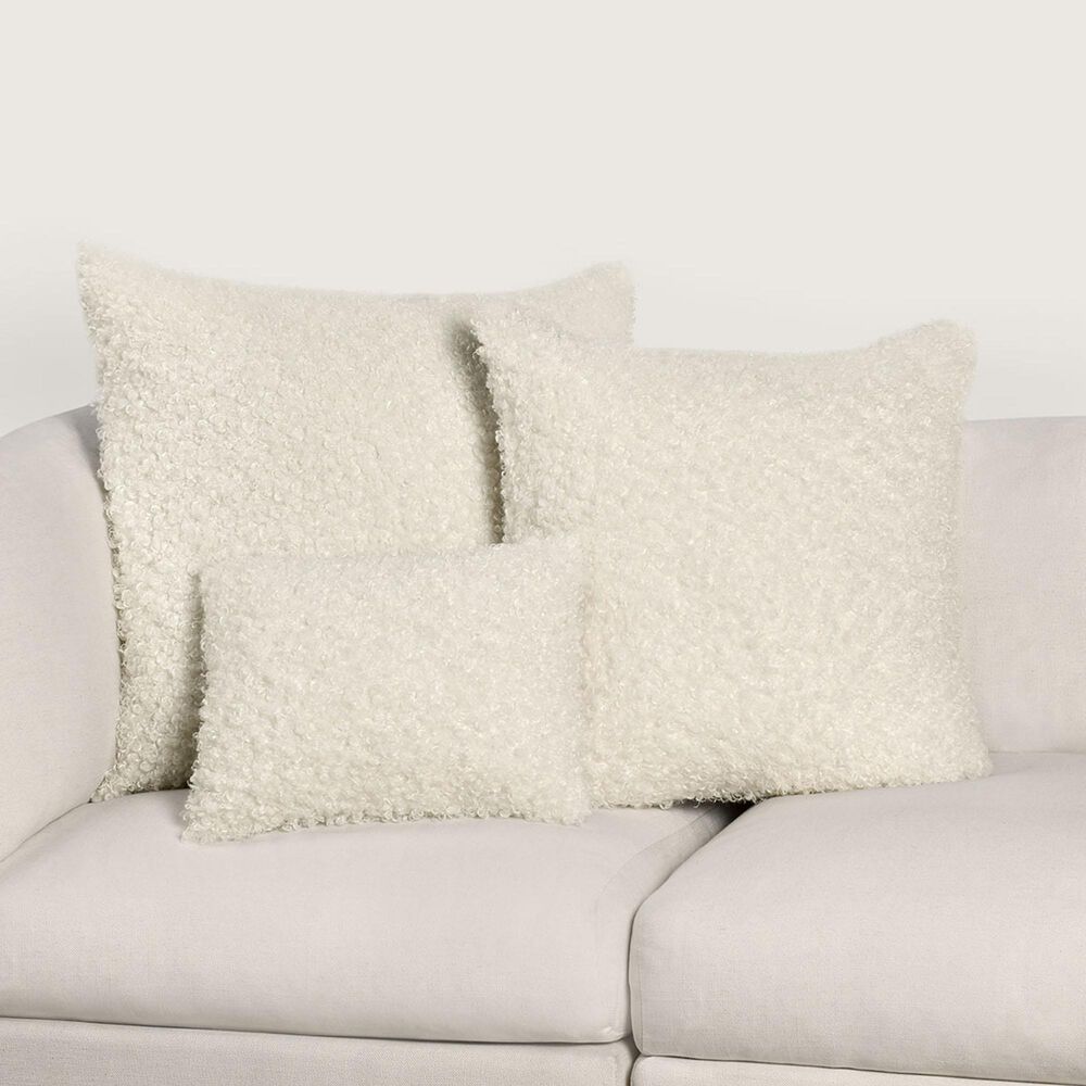 Classic Home Carters 22&quot; Square Throw Pillow in Ivory, , large