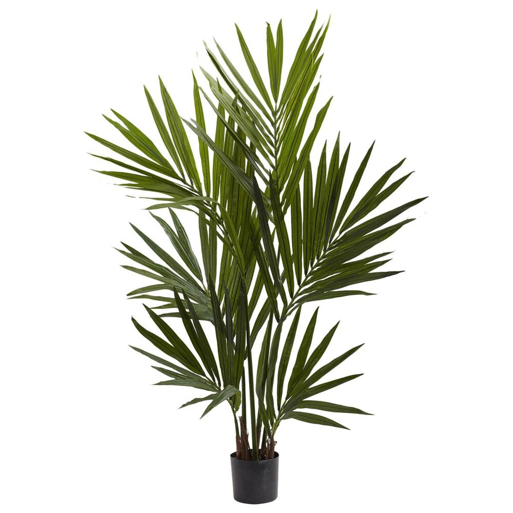 Nearly Natural Inc 4" Kentia Palm Silk Tree, , large