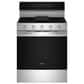Whirlpool 2pc Kitchen Package with 30-inch Smart Gas Range with Air Cooking Technology, No Preheat Air Fry, Steam/Self Clean and High Speed Preheat and 1.1 Cu. Ft. Flush Mount Microwave with Turntable-Free Design in Stainless Steel, , large
