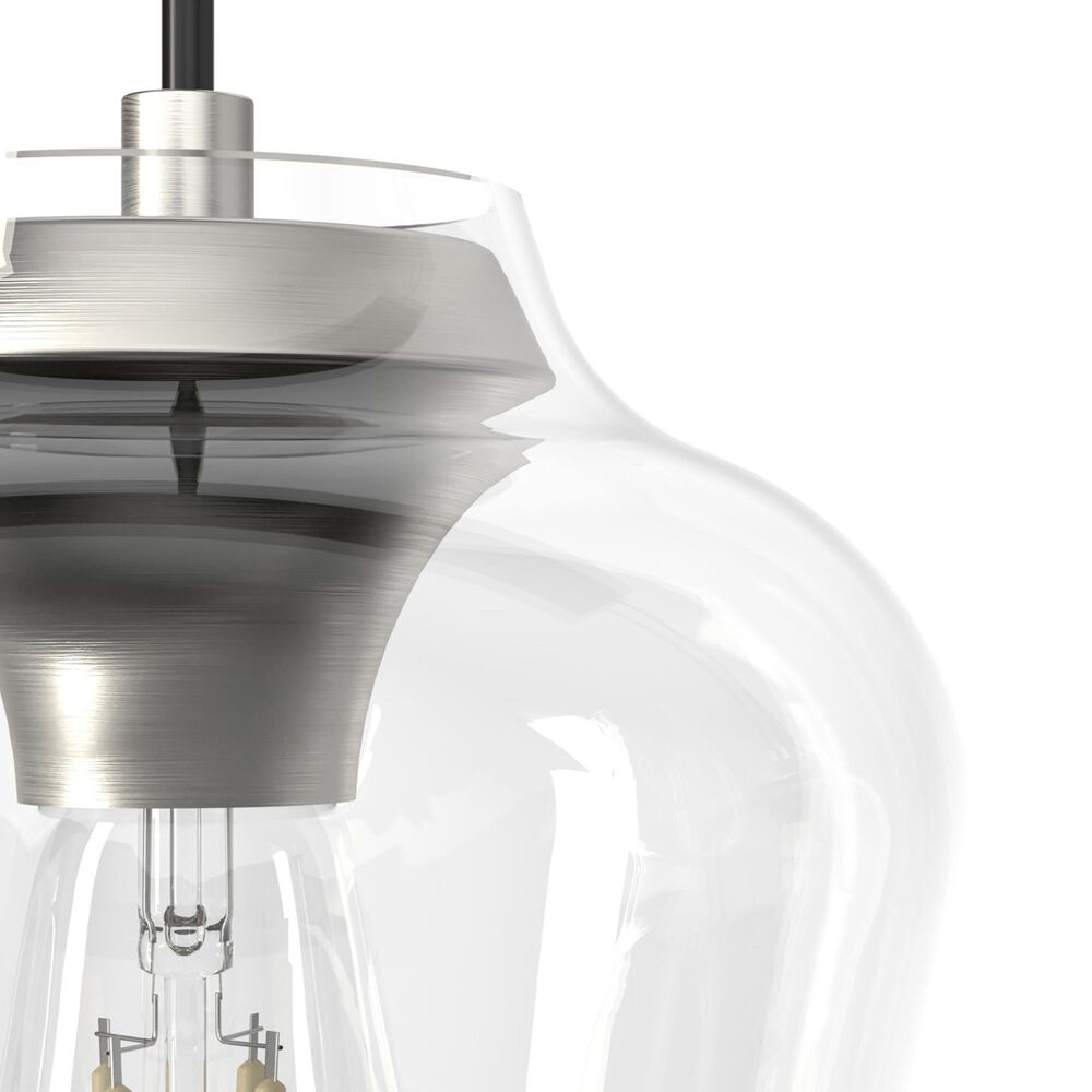 Hunter Vidria 3-Light Linear Pendant Cluster in Brushed Nickel, , large