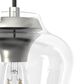 Hunter Vidria 3-Light Linear Pendant Cluster in Brushed Nickel, , large