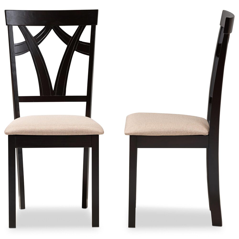 Baxton Studio Sylvia Side Chair in Espresso Brown (Set of 2), , large