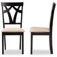 Baxton Studio Sylvia Side Chair in Espresso Brown (Set of 2), , large