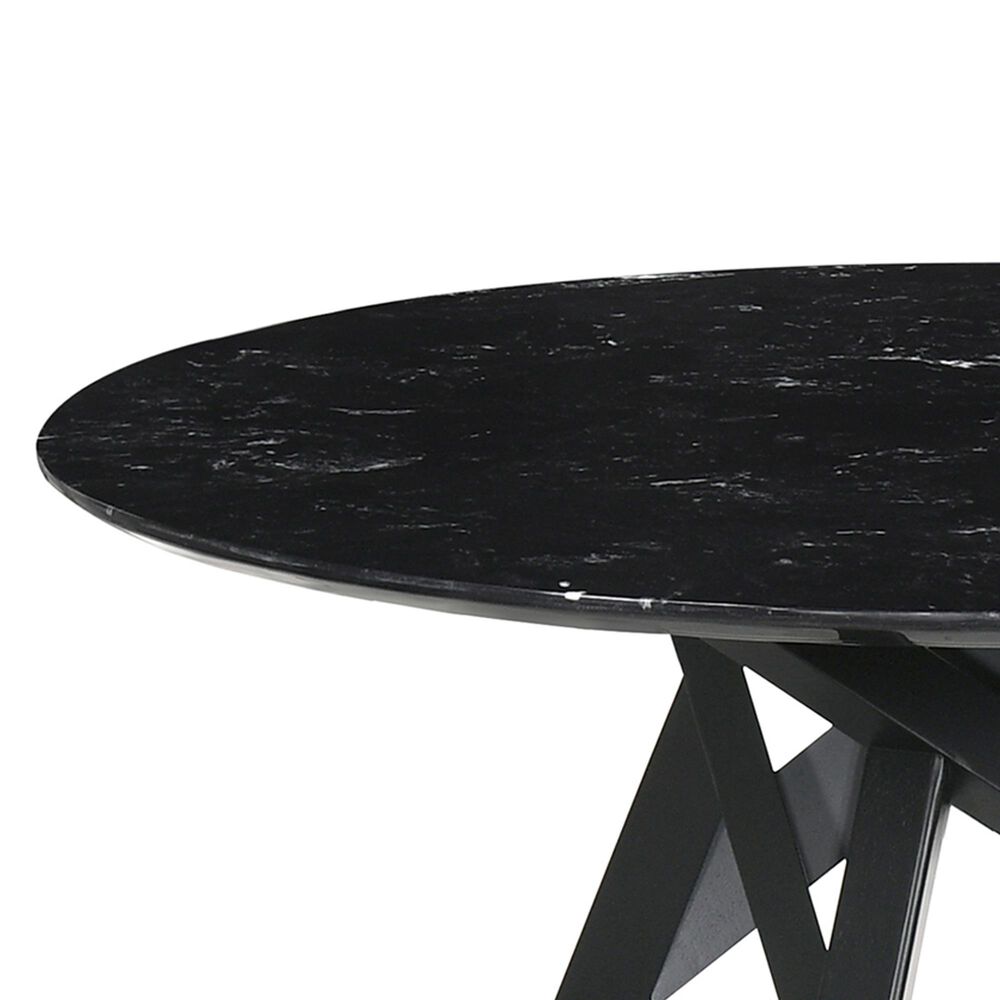 Blue River Venus and Lima 5-Piece Dining Set with Gray Cushion in Black, , large