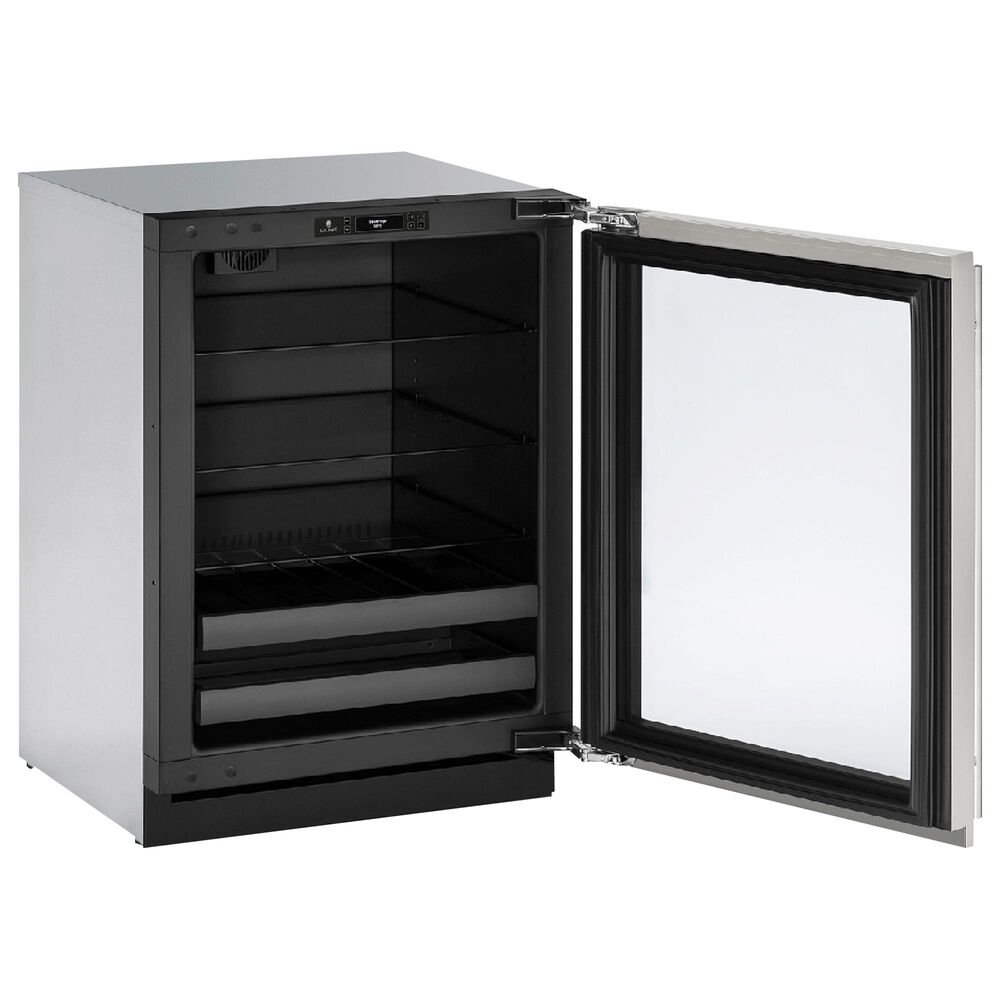 U-Line 4.9 Cu. Ft. Beverage Center with Lock in Stainless Steel, , large