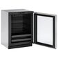U-Line 4.9 Cu. Ft. Beverage Center with Lock in Stainless Steel, , large