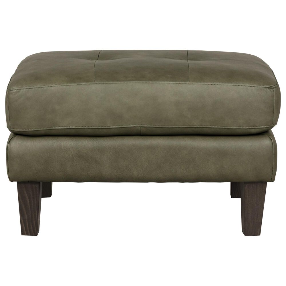 Chateau D"ax Leather Ottoman, , large