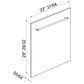 SMEG 30" Dishwasher Panel Kit with Handle in Matte Black, , large
