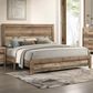 Crown Mark Elmer King Panel Bed in Rustic Brown, , large