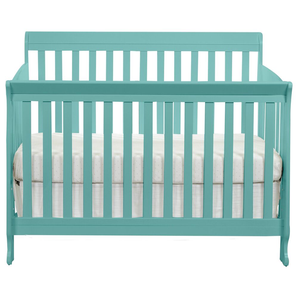 Hearth and Haven Riley 4-In-1 Convertible Crib in Turquoise, , large