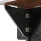 HOMLUX 54" Kitchen Island with Drop Leaf in Black, , large