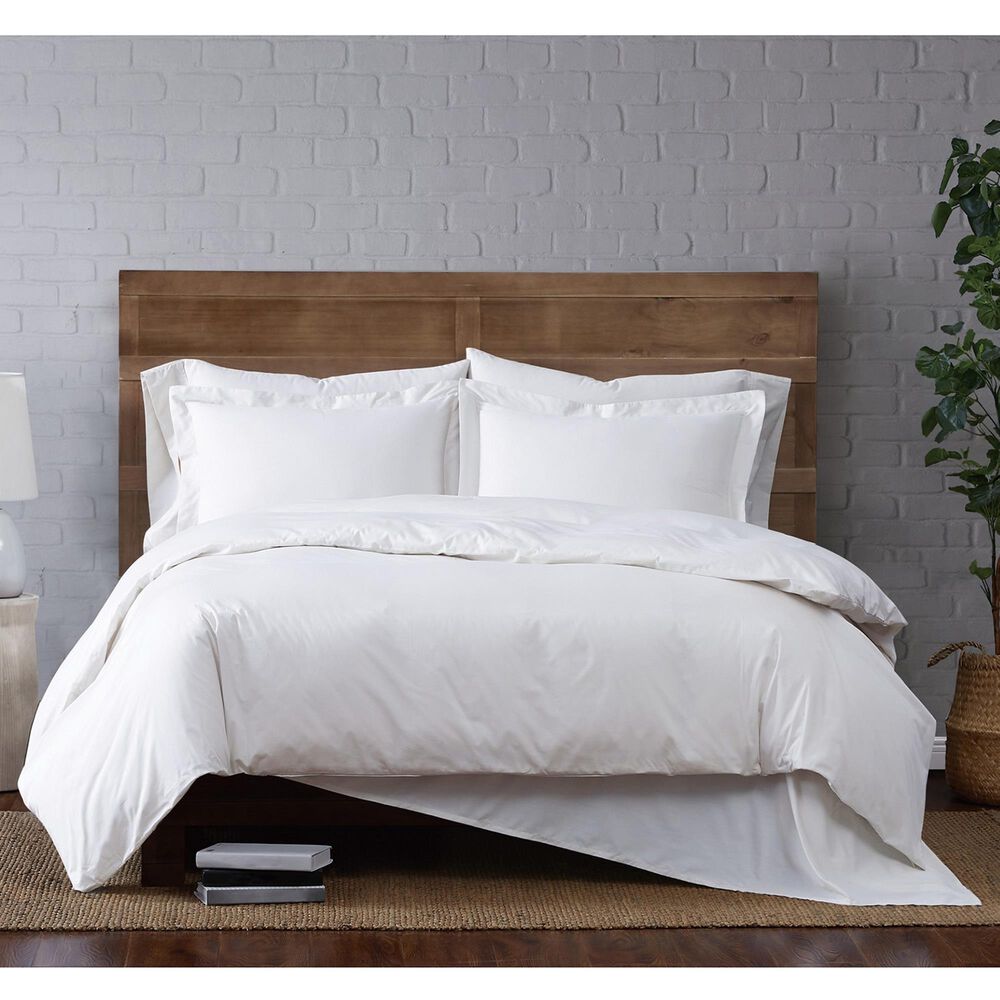 Pem America Brooklyn Loom Classic 3-Piece Full/Queen Duvet Set in White, , large