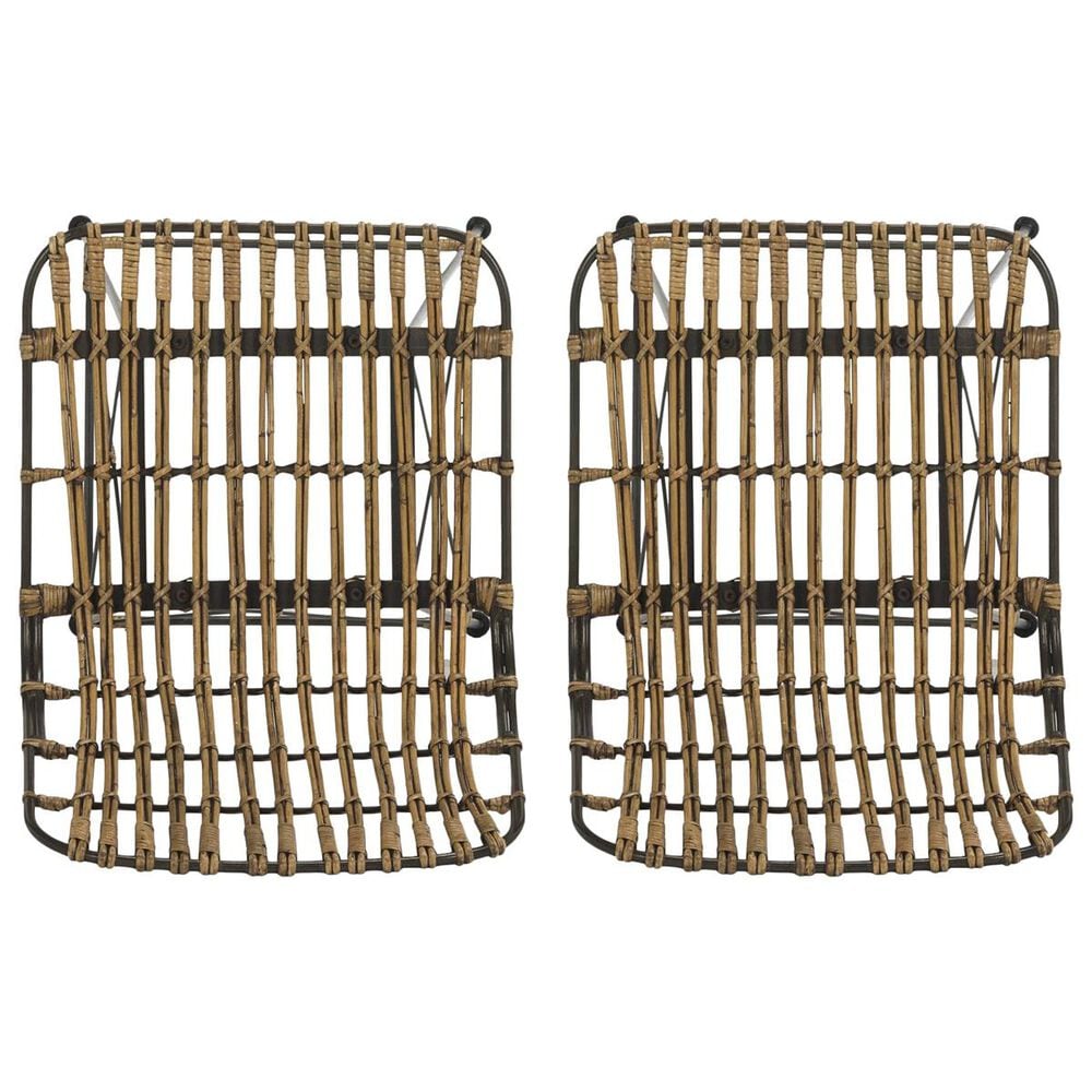 Safavieh Minerva Wicker Counter Stool in Natural Brown Wash &#40;Set of 2&#41;, , large