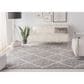 Safavieh Parma Shag PMA515G 4" x 6" Grey and Cream Area Rug, , large