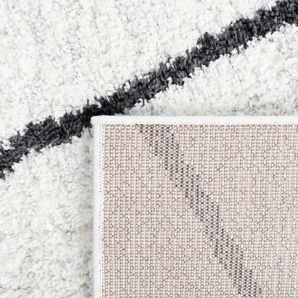 Safavieh August Shag 9&#39; x 12&#39; Ivory and Dark Grey Area Rug, , large
