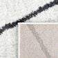 Safavieh August Shag 9" x 12" Ivory and Dark Grey Area Rug, , large
