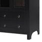 HOMLUX 71" Arched Kitchen Pantry Cabinet in Black, , large