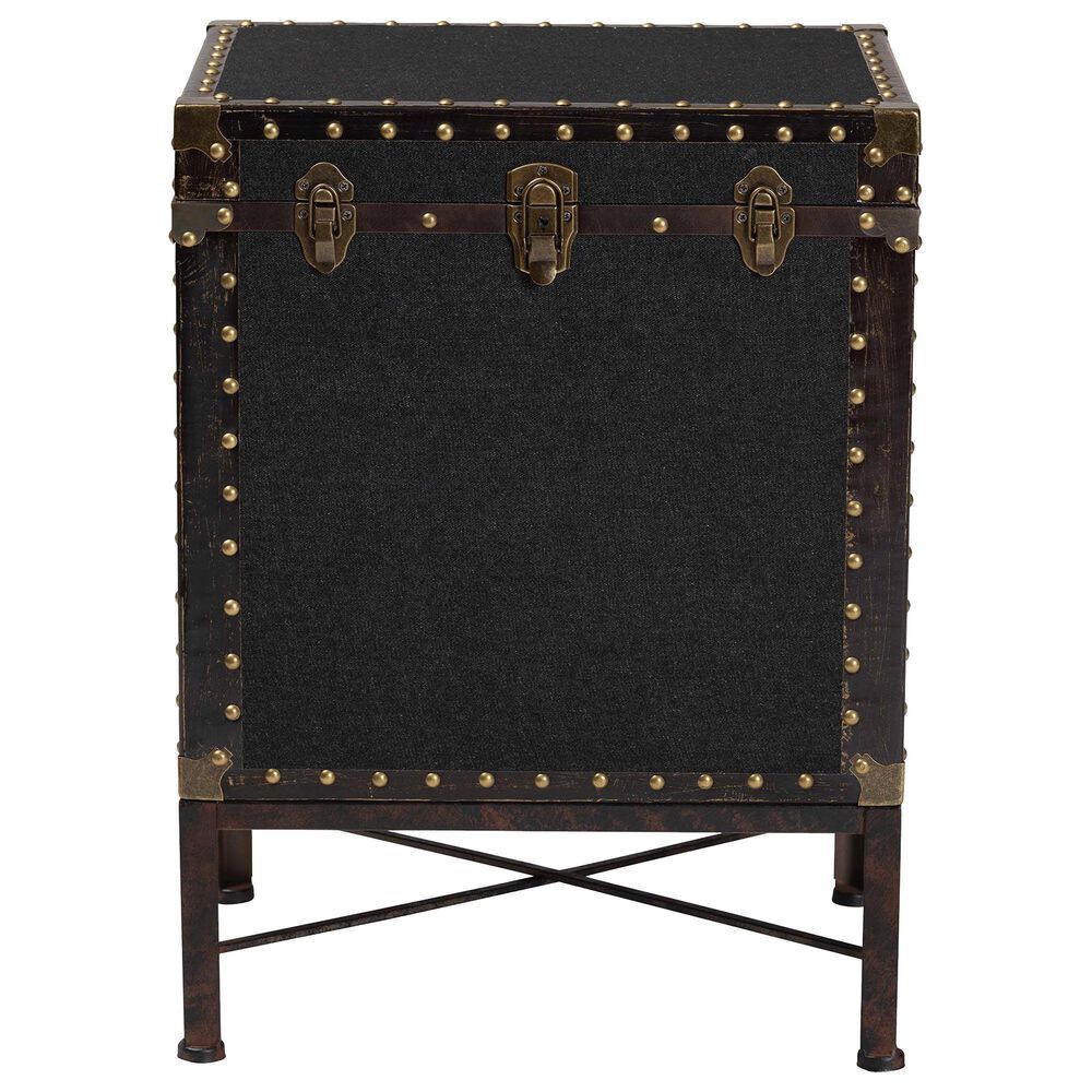 Baxton Studio Laura Lift-Top End Table in Black, , large
