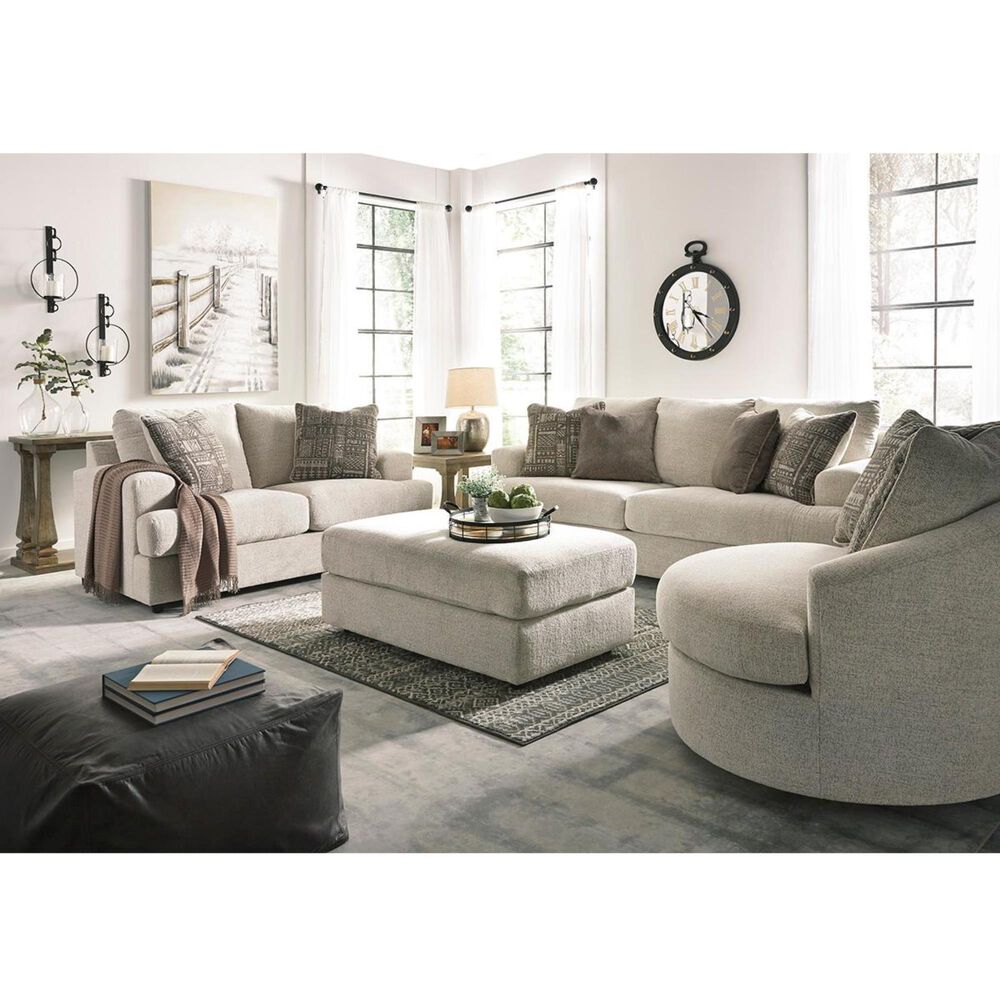 Ashley Soletren Swivel Accent Chair in Stone, , large