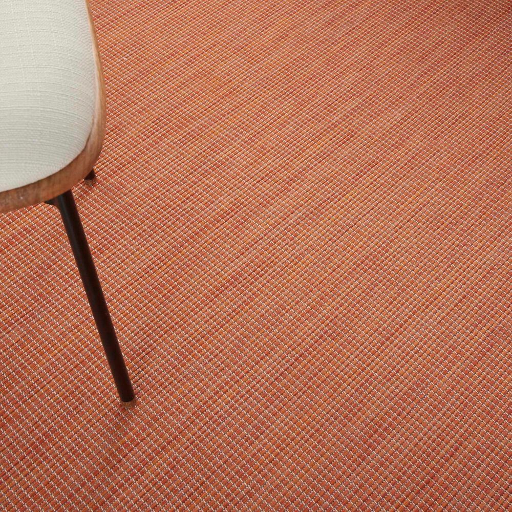 Nourison Positano 10&#39; x 14&#39; Terracotta Indoor/Outdoor Area Rug, , large
