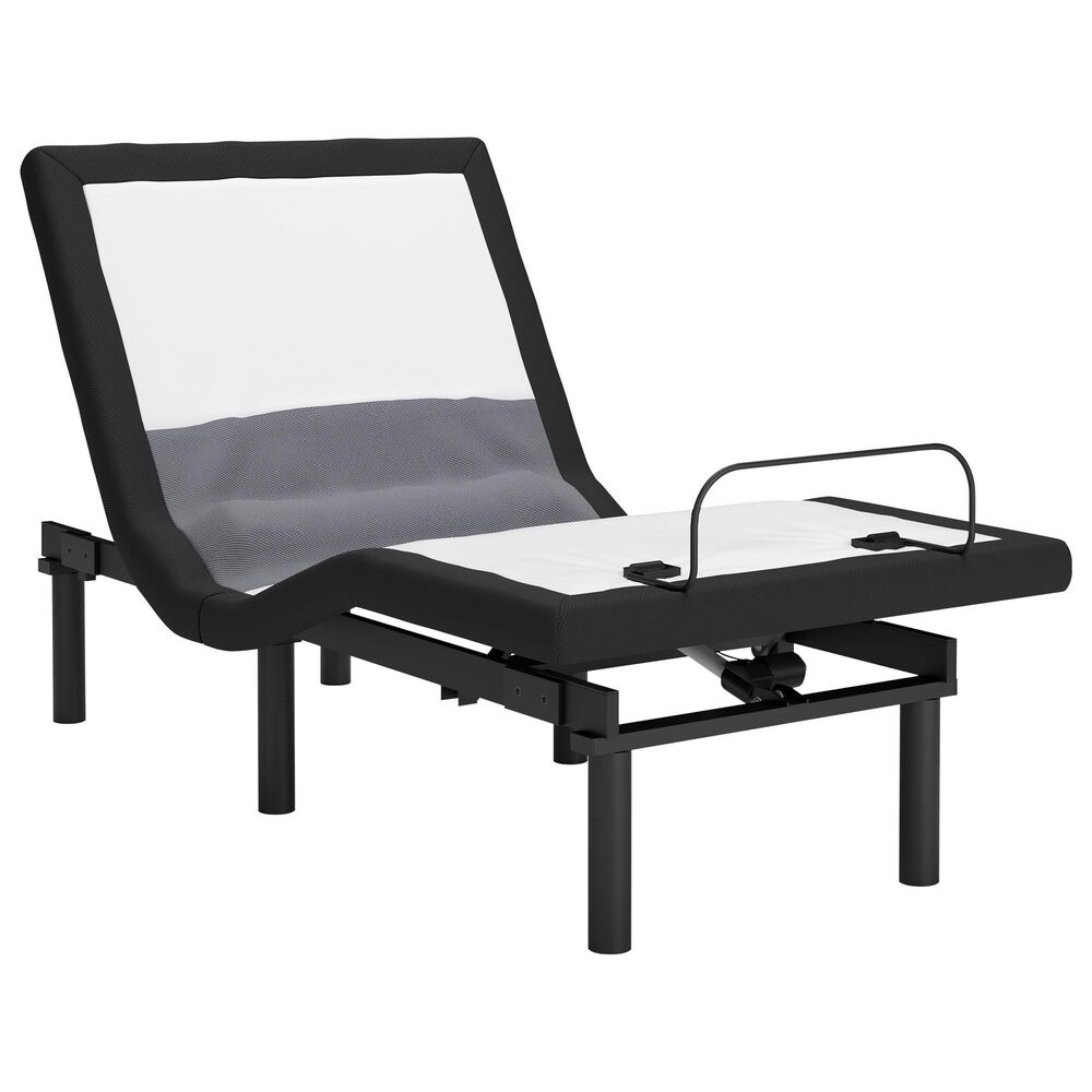 Ashley Best Twin XL Adjustable Base with Lumbar and Audio in Charcoal Gray, , large