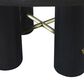 Century Cadence Dining Table in Mocha and Antique Brass Accents - Table Only, , large