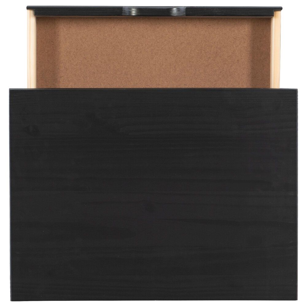 Linon Home Decor Cary 8-Drawer Rolling Cart in Black, , large