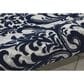 Nourison Damask DAS02 5" x 7" Ivory and Navy Area Rug, , large