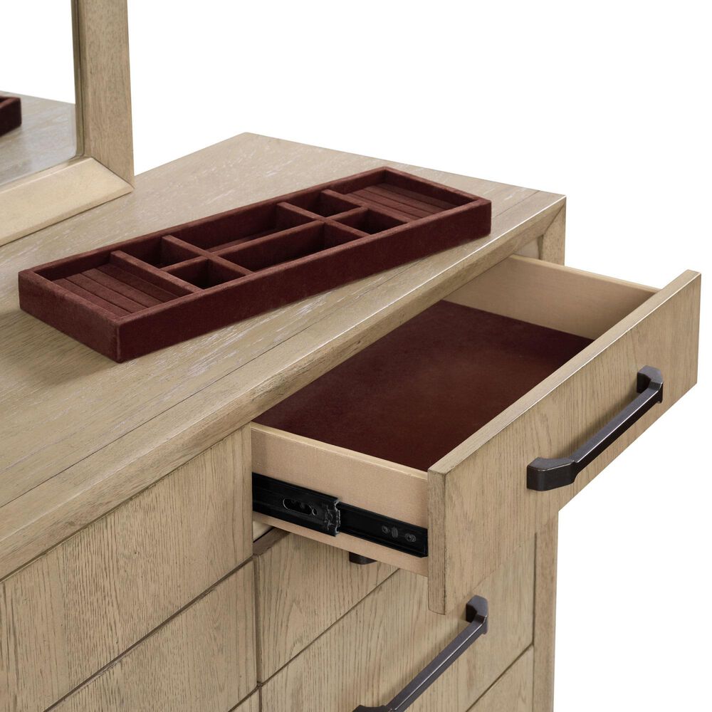Emerald Home Furnishings Sutton Place 8-Drawer Dresser in Caramel and Cocoa Brown, , large