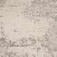 Jaipur Cirque Brixt 5"11" Round White Alyssum Area Rug, , large