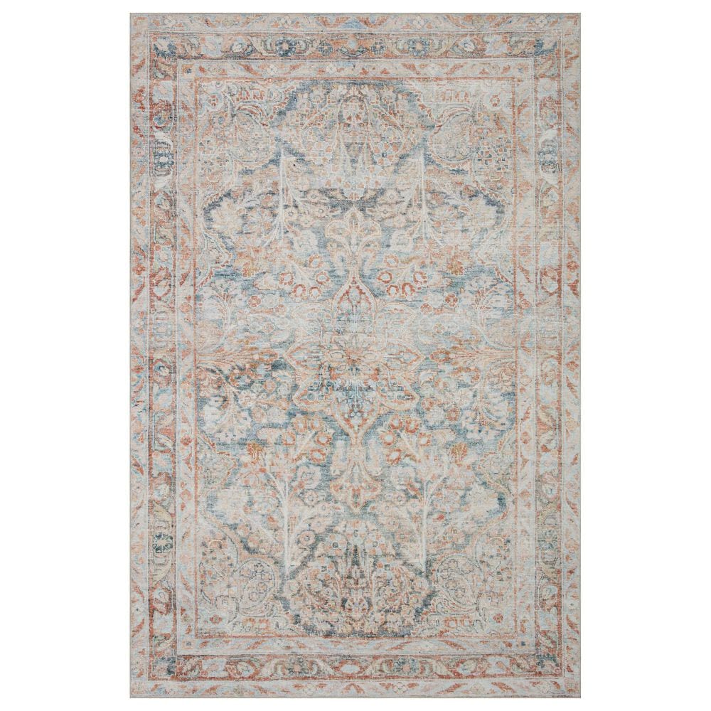 Magnolia Home Lenna LEA-02 2"6" x 12" Ocean and Apricot Runner, , large