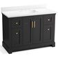 Kohler Charlemont 48" Single Bathroom Vanity in Ferrous Grey with 3 cm White Quartz Top and Rectangular Sink, , large