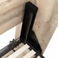 Bestar Pur 109" Full Murphy Storage Bed in Rustic Brown, , large