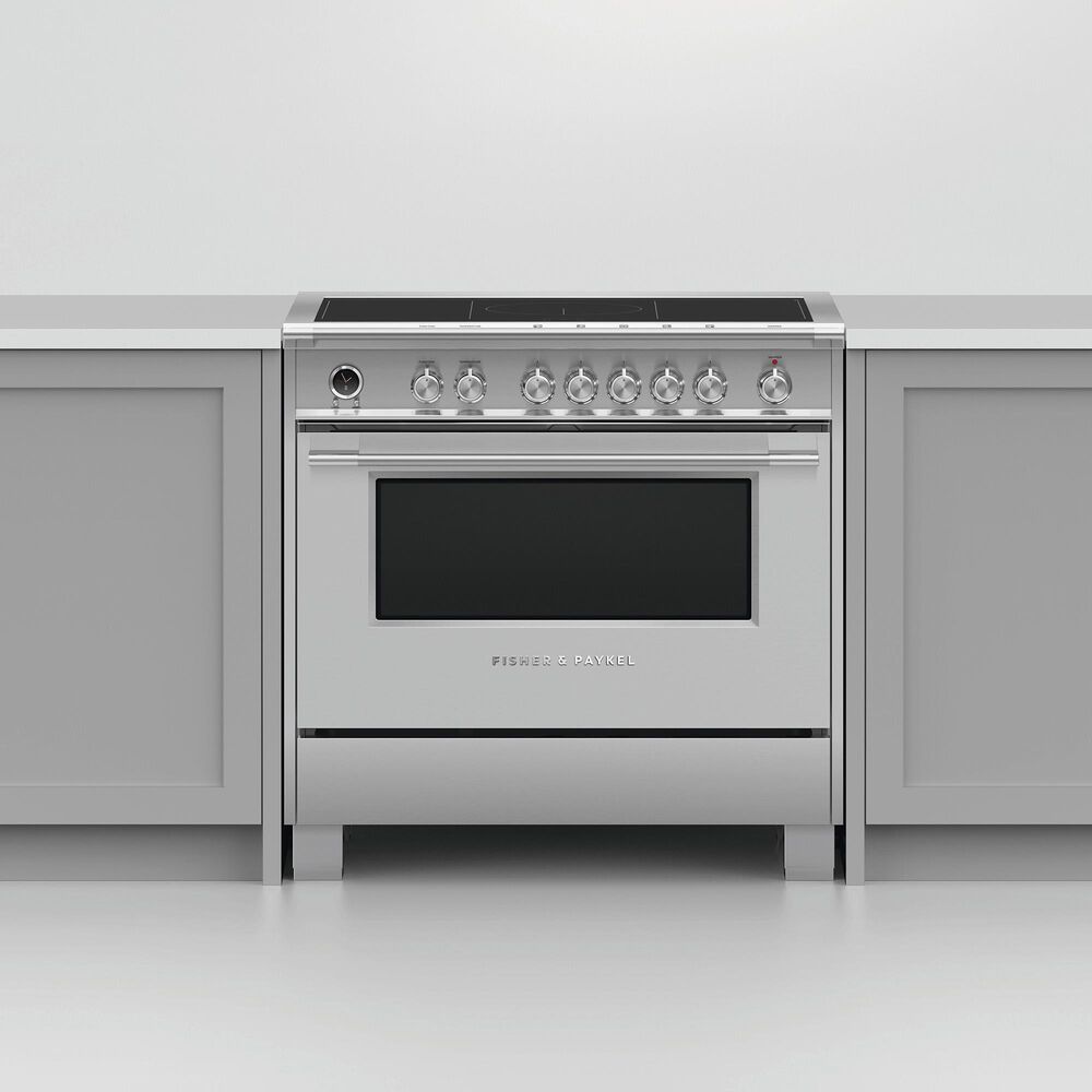 Fisher &amp; Paykel 36&quot; Classic Induction Range with 5 Burners in Stainless Steel, , large