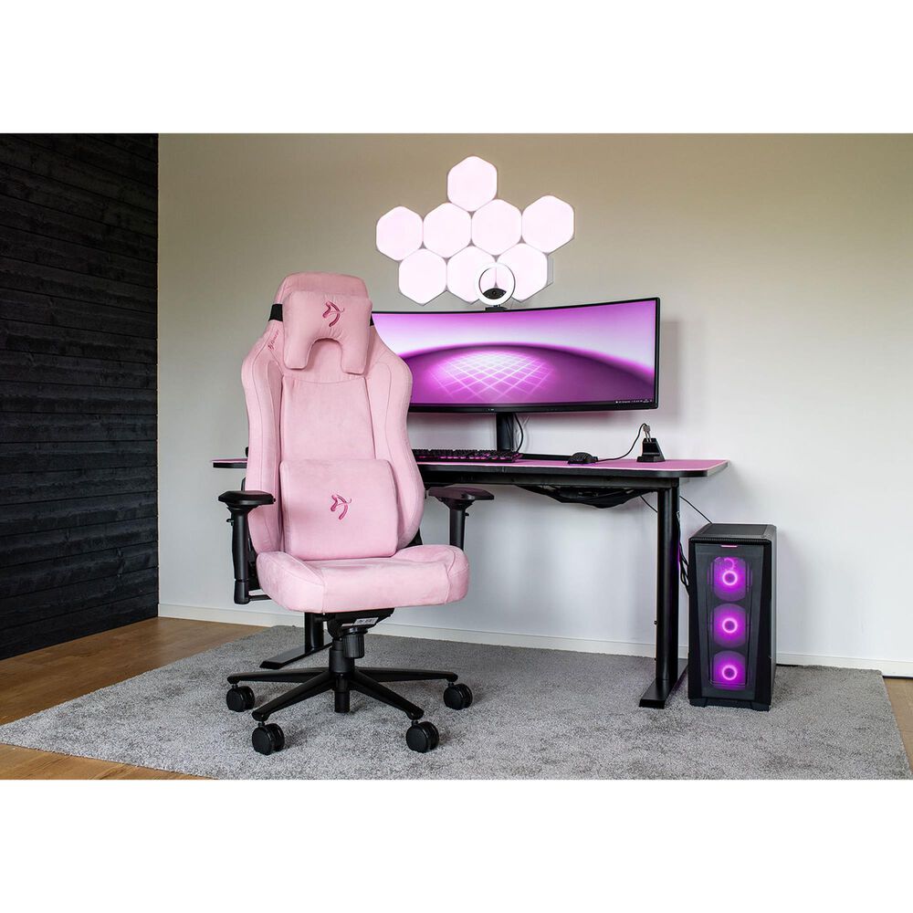 Arozzi Vernazza Soft Gaming Chair in Pink, , large