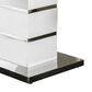 Furniture of America Carrasco Dining Table in White and Chrome, , large