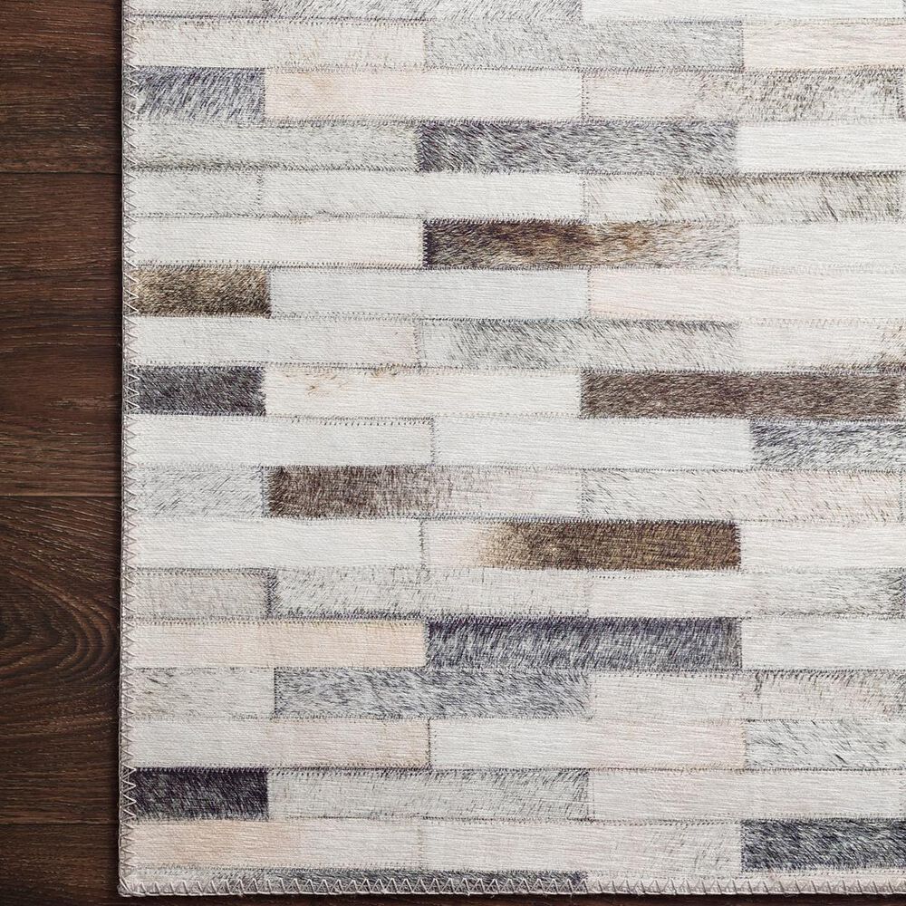 Loloi II Maddox MAD-01 2&#39;3&quot; x 3&#39;9&quot; Ivory and Grey Scatter Rug, , large