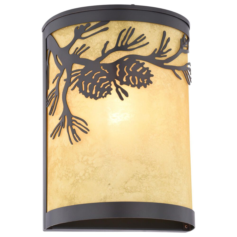 Vaxcel Douglas 1-Light Wall Sconce in Warm Bronze, , large