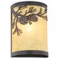 Vaxcel Douglas 1-Light Wall Sconce in Warm Bronze, , large