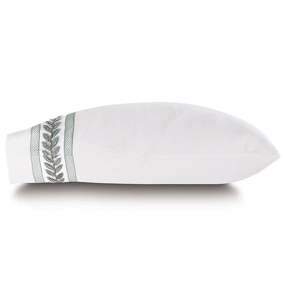 Eastern Accents Amberlynn King Velvet Leaf Left Sham in Breeze White, , large