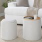 Lumisource Tray 2-Piece Nesting Ottoman Set in Cream, , large