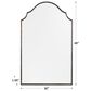Crestview Collection Waverly Accent Wall Mirror in Black, , large
