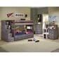 Timber Point Bunkhouse Wrangler Twin over Twin Bunkbed in Driftwood, , large